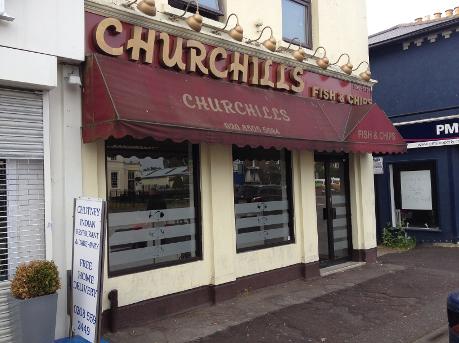 Churchhills Fish and Chip shop in Woodford Green