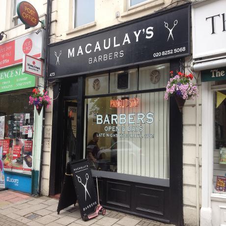 Macauley's Barbers in Woodford Green